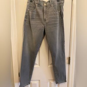 NWT Grey wash cropped jeans LOFT Size 32/14. Quality denim with some stretch